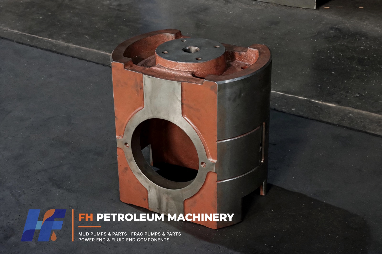 Traverse de pompe à boue de remplacement fabriquée par FH présentée comme exemple de service National P-Series 